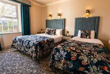 Double Single blue with mushroom walls