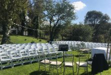 Spa lawn ceremony