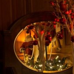 Christmas Santa Mirror