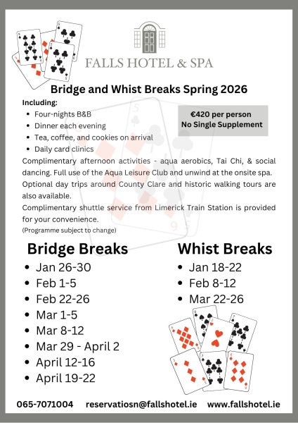 Spring 2026 bridge and whist 