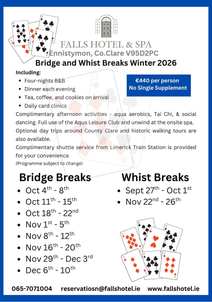 Bridge and whist winter 2026
